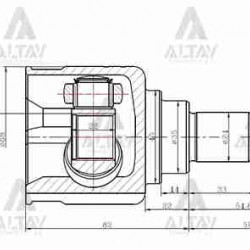 AKS KAFASI İÇ PRIDE / MAZDA 121 / 22X20X35