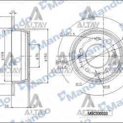 FREN DISKI I-30 07-11 / CEED 08-12 / IX-35 11-15 / SPORTAGE 11-15 / ARKA DÜZ 262-5 (ADET) FREN DISKI I-30 07-11 / CEED 08-12 / IX-35 11-15 / SPORTAGE 11-15 / ARKA DÜZ 262-5 (ADET)