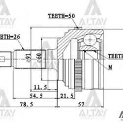 AKS KAFASI DIŞ CIVIC 06-11 FD6 / ABSLİ 26X60X30