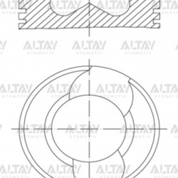 PİSTON SEGMANLI (3-4-5 SİLİNDİR) T5 / TOUAREG 04-10 2.5TDI AXD-AXE-BAC STD