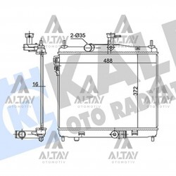 RADYATÖR SU GETZ 06-11 DİZEL M-T RADYATÖR SU GETZ 06-11 DİZEL M-T