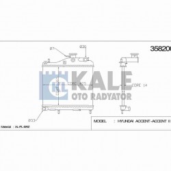 RADYATÖR SU ACCENT 03-06 1.5 DİZEL 3CYL M-T BRAZING RADYATÖR SU ACCENT 03-06 1.5 DİZEL 3CYL M-T BRAZING