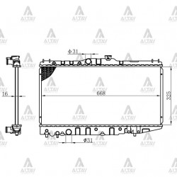 RADYATÖR SU COROLLA    88-92 AE-92 / CORONA AT171 M-T BRAZING