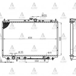 RADYATÖR SU CARISMA  96-05 1.6 / 1.8 BENZİNLİ A-T BRAZING