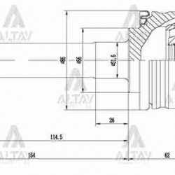 AKS KAFASI DIŞ L-200 02-06 MAGNUM / 28X56X25