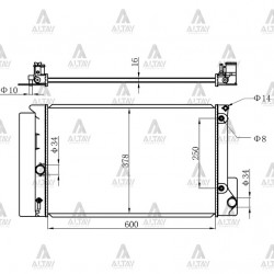 RADYATÖR SU COROLLA 06-13 / AURIS 07-12 BENZİNLİ A-T BRAZING