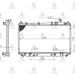 RADYATÖR SU CIVIC 01-06 A-T BRAZING