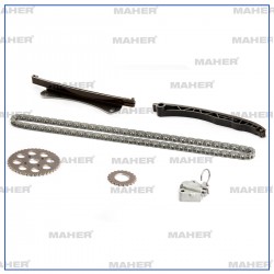 EKSANTRİK ZİNCİR SETİ ALBEA / DOBLO / PALİO / PUNTO / LİNEA / EGEA / FIORINO / ASTRA / CORSA / COMBO 03= 1.3JTD-1.3CDTI EURO 4-5-6 (6 PARÇA DELİKLİ ZİNCİR)