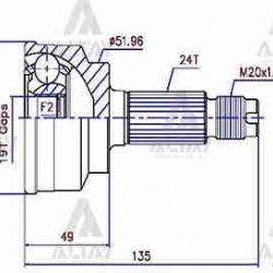AKS KAFASI DIŞ PRIDE / 24X19X52 İÇTEN SEGMANLI
