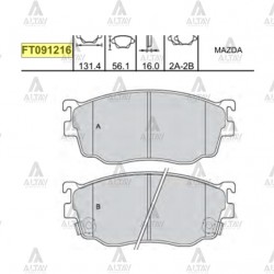 FREN BALATA 626  98-02 ÖN