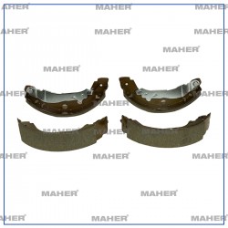 FREN BALATA KANGOO  97-08 / PRIMERA 96-02 LEVYELİ BÜYÜK TİP PABUÇ ARKA +1mm