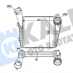 TURBO RADYATÖRÜ (INTERCOOLER) TOUAREG / Q7 / CAYENNE 04=