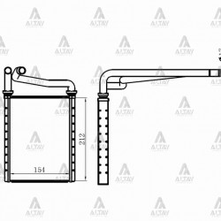 RADYATÖR KALORİFER COROLLA 02-07 VVTI BRAZING