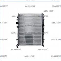 RADYATÖR SU BERLINGO  96-08 / 307 00-07 / PARTNER 96-08 1.9 D M-T ÜNİVERSAL TİP APARATLI BRAZING 380*538*16