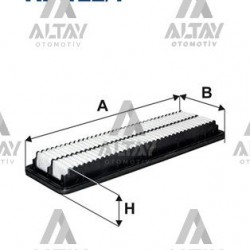 HAVA FİLTRESİ I-10 13= 1.0-1.2 BENZİNLİ