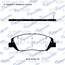 FREN BALATA SANTAFE 06-10 / SORENTO 11-12 ÖN FREN BALATA SANTAFE 06-10 / SORENTO 11-12 ÖN