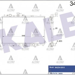 RADYATÖR SU 626 88-92 1.6 - 2.0 M-T BRAZING