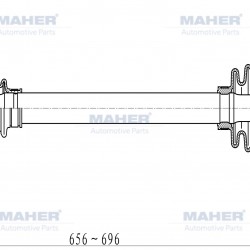 AKS KOMPLE ÖN I-20 09-14 BENZİNLİ 1.4 A-T / M-T ABSLİ SOL 48 DİŞ 656mm