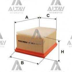 HAVA FİLTRESİ CLİO II / MEGAN I / SCENIC / LAGUNA 01-07 1.4-1.6 16V KÜÇÜK ÜÇGEN HAVA FİLTRESİ CLİO II / MEGAN I / SCENIC / LAGUNA 01-07 1.4-1.6 16V KÜÇÜK ÜÇGEN