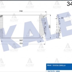 RADYATÖR KLİMA COROLLA 93-98