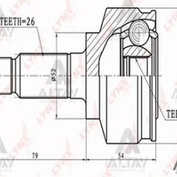 AKS KAFASI DIŞ CITY 06-09 / 26X28X52