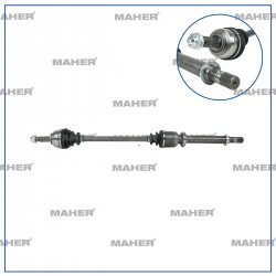 AKS KOMPLE ÖN CLIO III 05-12 / SAĞ 1.2 16V 890mm
