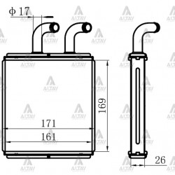 RADYATÖR KALORİFER BONGO 01-04 / K2500 / K2700 2.5 TCI - 2.7D BRAZING