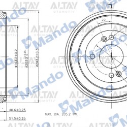 FREN KAMPANASI ACCENT 06-11 ERA / I-20 09-14 / ARKA 203mm