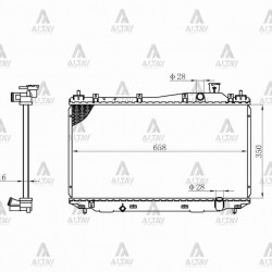RADYATÖR SU CIVIC 01-06 M-T BRAZING