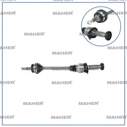 AKS KOMPLE ÖN TRANSPORTER T5 04-09 / SAĞ AXB-AXC 1.9TDI 5 İLERİ 858mm