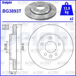 FREN DISKI TRANSPORTER T5 03-09 / TRANSPORTER T6 09-15 ARKA HAVALI 294-5 (SET) FREN DISKI TRANSPORTER T5 03-09 / TRANSPORTER T6 09-15 ARKA HAVALI 294-5 (SET)