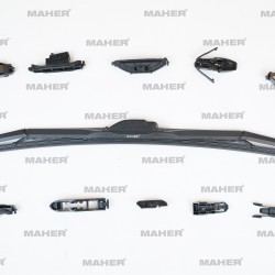 SİLECEK SÜPÜRGESİ TEK TİP ÜNİVERSAL 11 APARATLI 22 HYBRID (550mm)