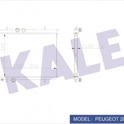 RADYATÖR SU BERLINGO 96-08 / 307 00-07 / PARTNER 96-08 1.9 D M-T ÜNİVERSAL TİP APARATLI MEKANİK