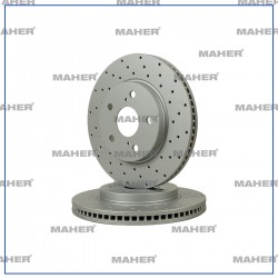 FREN DİSKİ COROLLA 19= BENZİNLİ 1.6 / 1.5 / HYBIRD 1.8 / YARIS CROSS 1.6 ÖN HAVALI 282-5 (DELİKLİ PERFORMANS TİP)