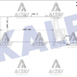 RADYATÖR KLİMA CORSA C / COMBO 03= 1.3-1.7 CDTI KURUTUCU İLE