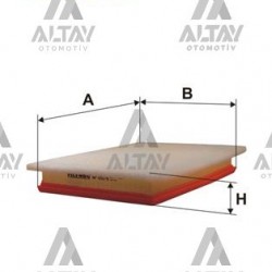 HAVA FİLTRESİ ASTRA J / CRUZE 09= A14XER-B14XER-F16D3 1.4-1.6