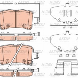 FREN BALATA ASTRA K 15= / INSIGNIA B 17= (15-16 JANT) ARKA