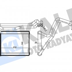 RADYATÖR KALORİFER RAV-4 01-06 RADYATÖR KALORİFER RAV-4 01-06