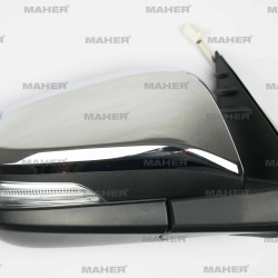 AYNA DIŞ DİKİZ HILUX 15= REVO ELEKTRİKLİ SİNYALLİ OTOMATİK KATLANIR KROM 7 FİŞLİ SAĞ