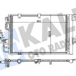 RADYATÖR KLİMA ASTRA G 98-07 1.6 16V 593X357X16mm RADYATÖR KLİMA ASTRA G 98-07 1.6 16V 593X357X16mm