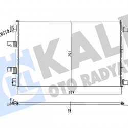 RADYATÖR KLİMA QASHQAI / QASHQAI 10-14 1.6DCI KURUTUCUSUZ