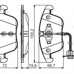 FREN BALATA A4 07-15 / A5 08-11 FİŞLİ ÖN