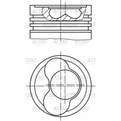 PİSTON SEGMANLI (1-2 SİLİNDİR) CADDY / GOLF5 / JETTA / PASSAT 04-10 1.9TDI BJB-AVB-BKC-BXE STD