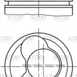 PİSTON SEGMANLI (1-2 SİLİNDİR) CADDY / GOLF5 / JETTA / PASSAT 04-10 1.9TDI BJB-AVB-BKC-BXE STD