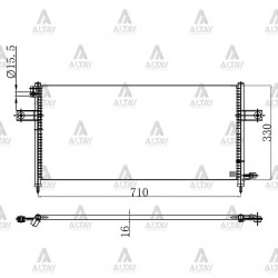 RADYATÖR KLİMA PICKUP  98-02 D22 BRAZING