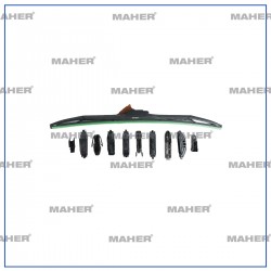 SİLECEK SÜPÜRGESİ TEK TİP ÜNİVERSAL 11 APARATLI 21 HYBRID (530mm)