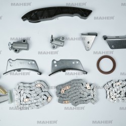 EKSANTRİK ZİNCİR SETİ STAREX 02-08 / H-1 08-11 / SORENTO 03-11 / H-100 KAMYONET 10= 140HP 2.5CRDI (14 PARÇA)