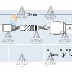 SENSÖR OKSİJEN GOLF / JETTA / İBİZA / LEON / FABİA / OCTAVİA / RAPİD / YETİ / ROOMSTER 09= CBZA-CBZB 1.2 ÖN