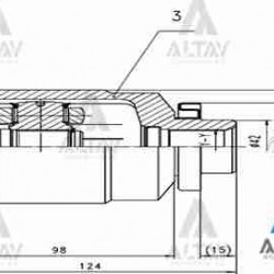 AKS KAFASI İÇ ACCENT 06-11 ERA DİZEL SAĞ 24+2X42X33