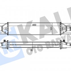 TURBO RADYATÖRÜ (INTERCOOLER) LINEA 07= / 1.3 JTD